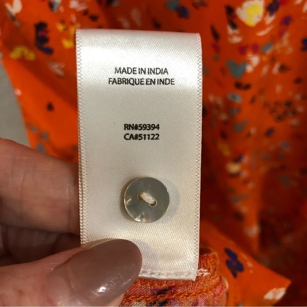 BEACHLUNCHLOUNGE shift style dress with flutter sleeves.  Size M - Picture 8 of 8